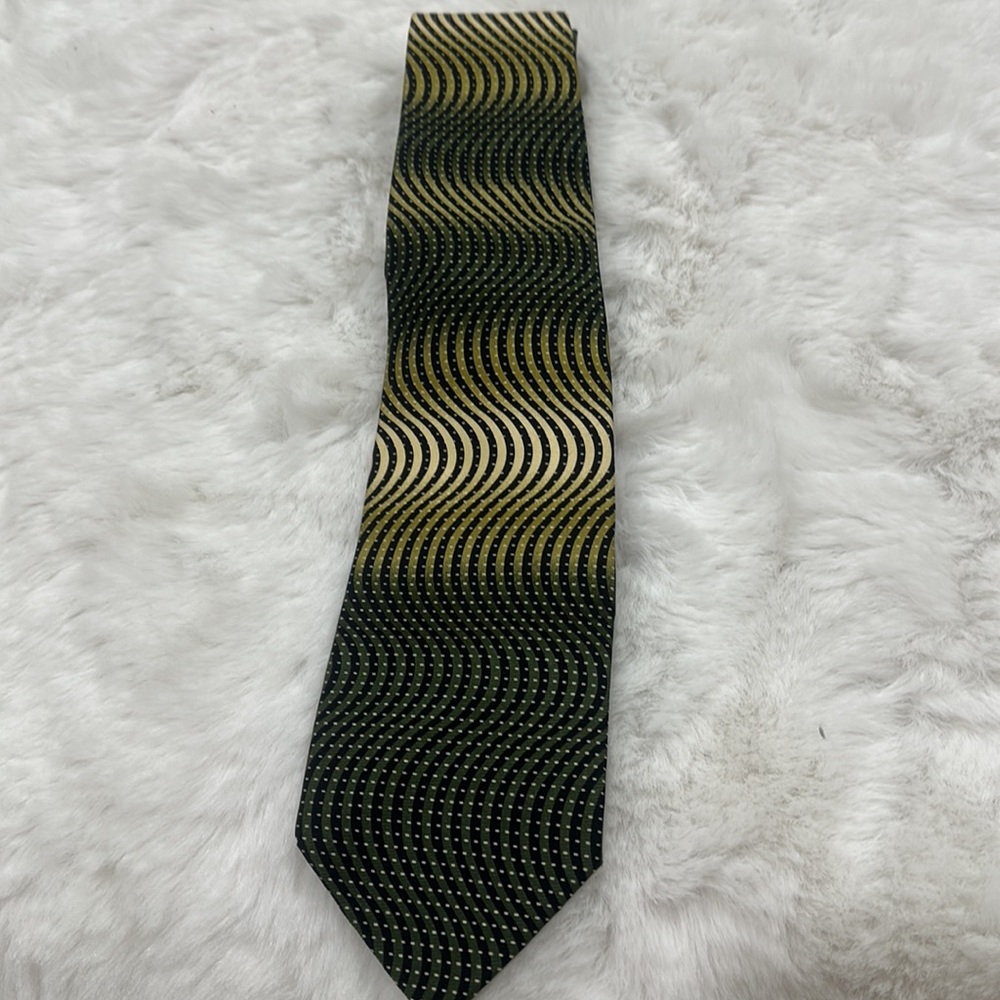 Pierre Balmain Vintage Men’s Silk Neck Tie geometric print gorgeous unique tie